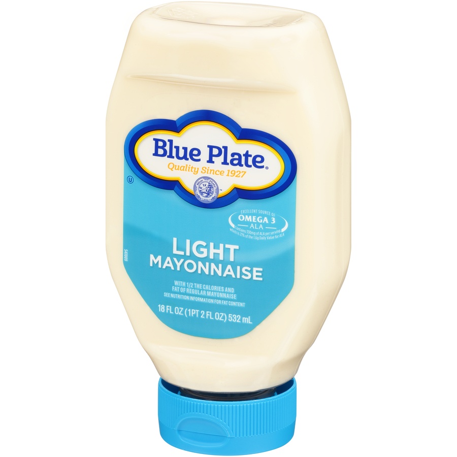 slide 4 of 8, Blue Plate Light Mayonnaise, 18 oz