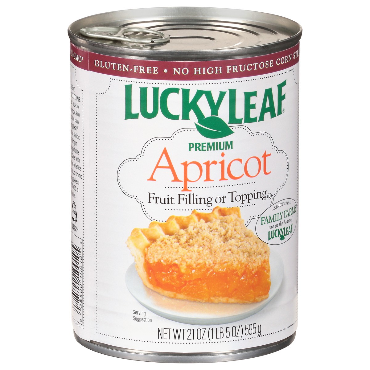 slide 5 of 13, Lucky Leaf Premium Apricot Fruit Filling 21 oz., 21 oz