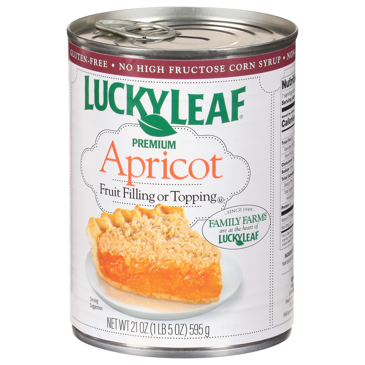 slide 3 of 13, Lucky Leaf Premium Apricot Fruit Filling 21 oz., 21 oz