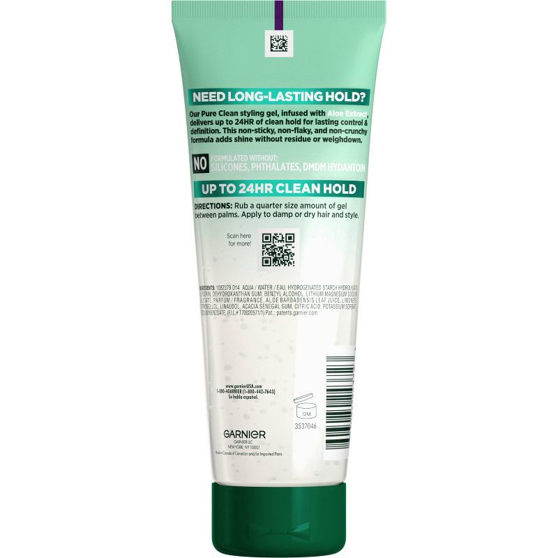 slide 4 of 4, Garnier Fructis Style Pure Clean Extra Strong Hold Hair Gel - 6.8 fl oz, 6.8 fl oz