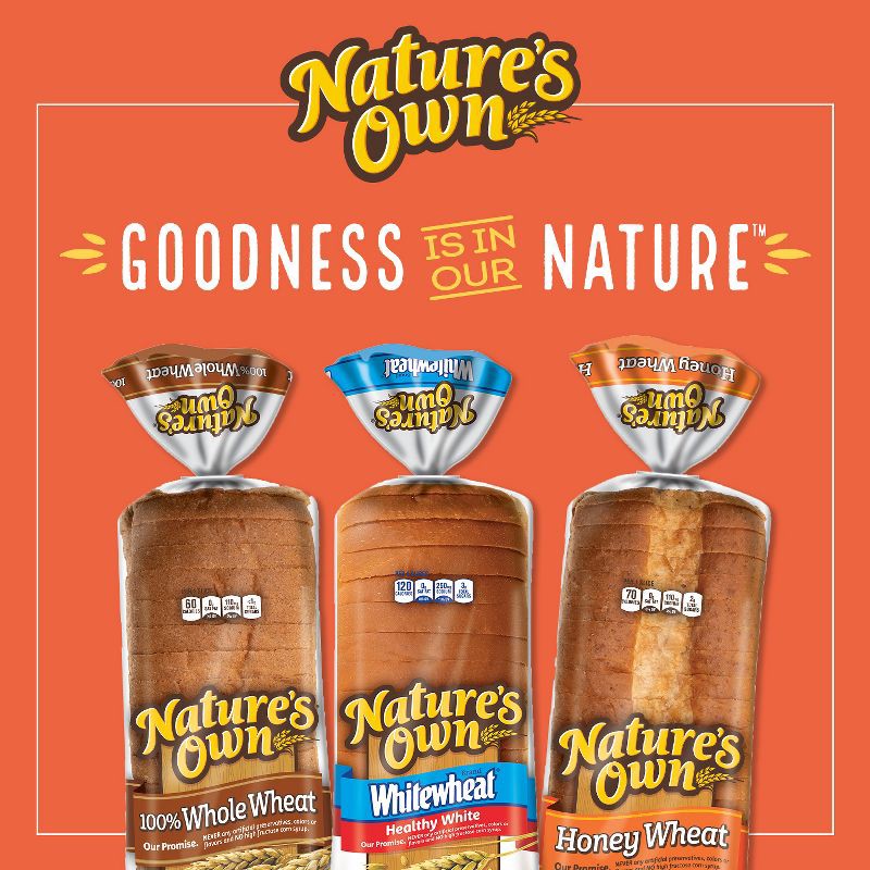 slide 8 of 15, Nature's Own White Wheat Bread - 20oz, 20 oz