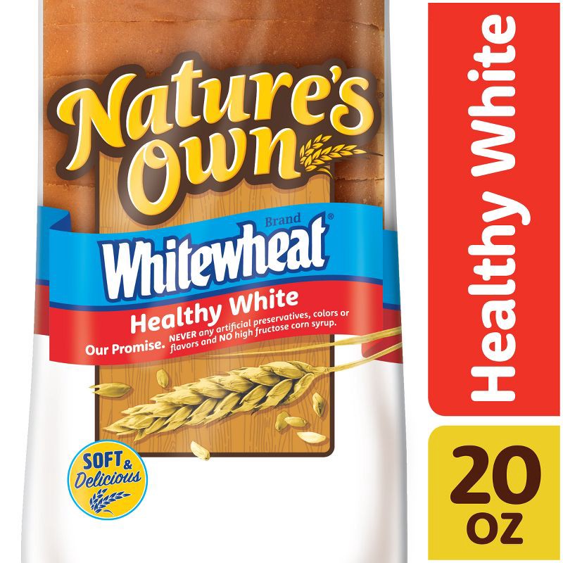 slide 9 of 15, Nature's Own White Wheat Bread - 20oz, 20 oz