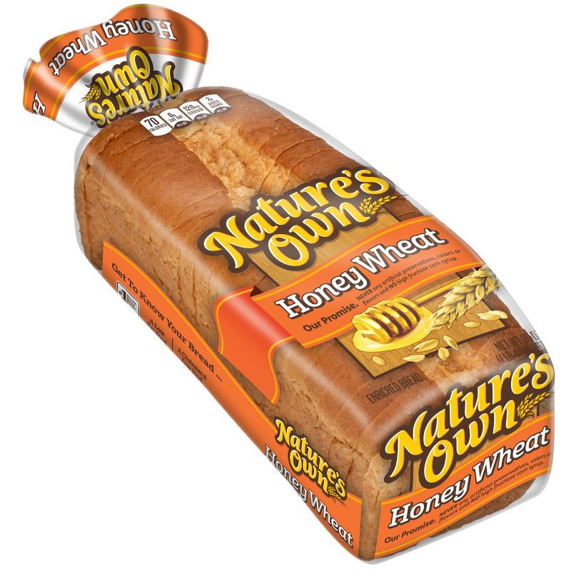 slide 13 of 16, Nature's Own Honey Wheat Bread - 20oz, 20 oz