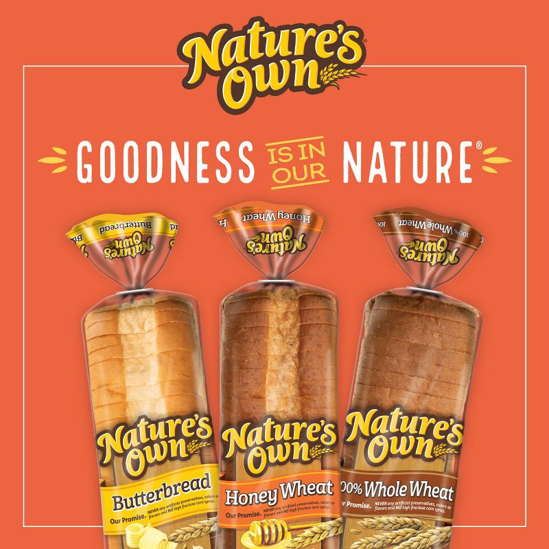 slide 8 of 16, Nature's Own Honey Wheat Bread - 20oz, 20 oz