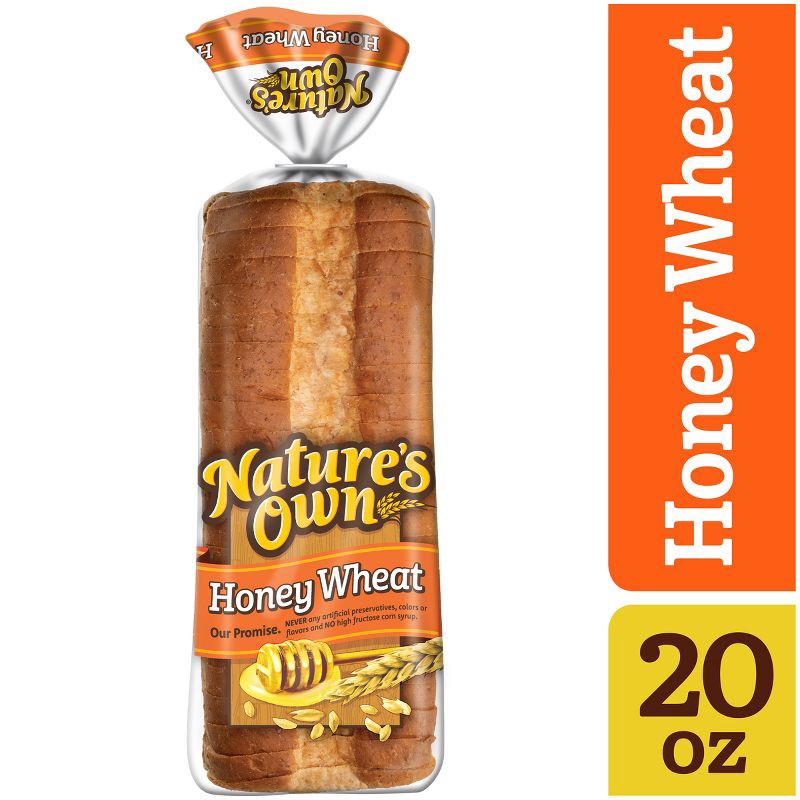 slide 9 of 16, Nature's Own Honey Wheat Bread - 20oz, 20 oz