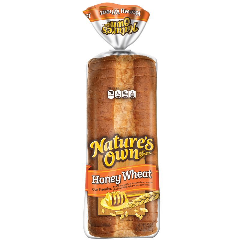 slide 1 of 16, Nature's Own Honey Wheat Bread - 20oz, 20 oz