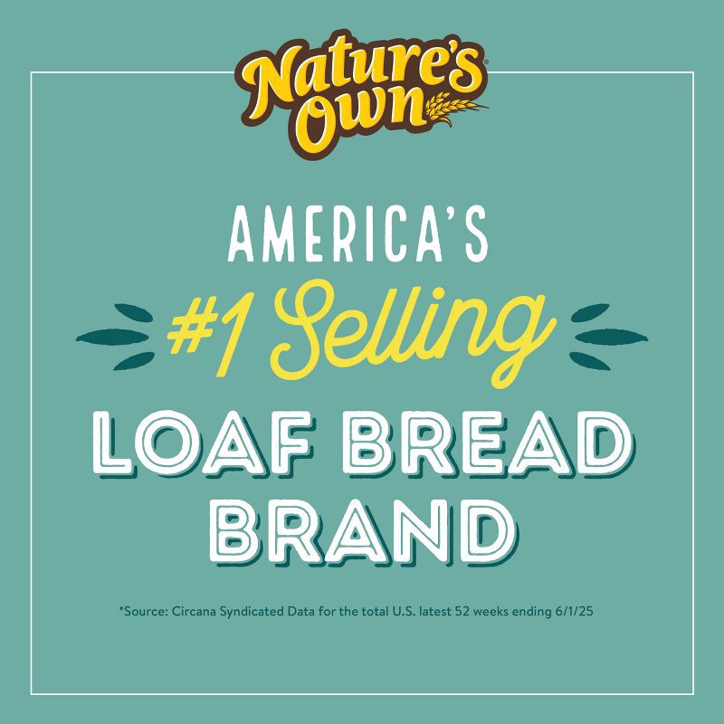 slide 5 of 16, Nature's Own 100% Whole Wheat Bread - 20oz, 20 oz