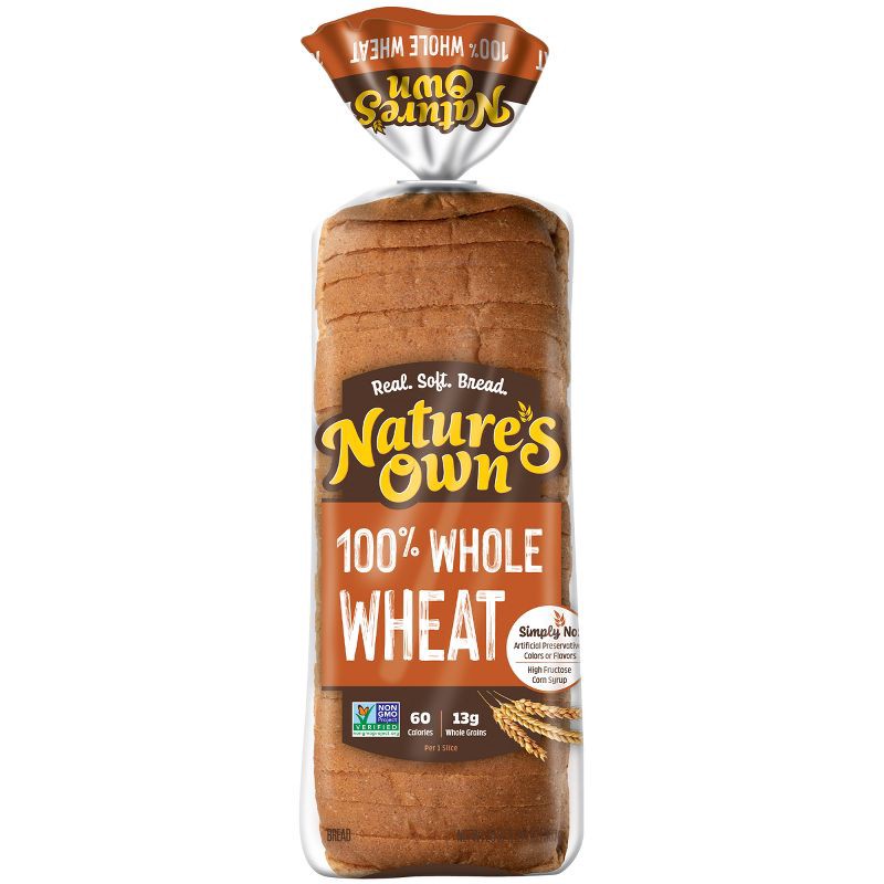 slide 1 of 16, Nature's Own 100% Whole Wheat Bread - 20oz, 20 oz