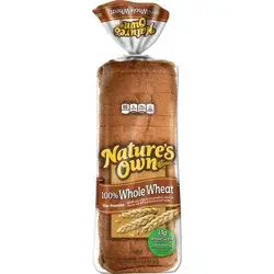 Natures Own Nature's Own 100% Whole Wheat Bread - 20oz