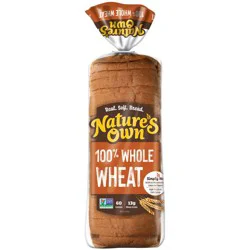 Nature's Own 100% Whole Wheat Bread - 20oz