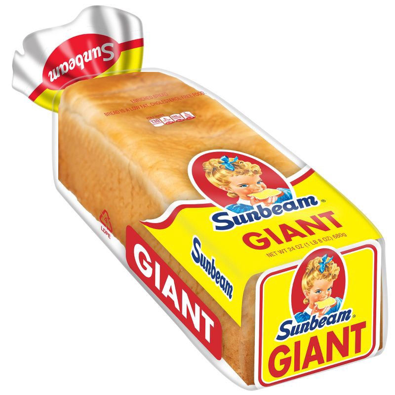 slide 12 of 15, Sunbeam Giant Sandwich Bread - 24oz, 24 oz