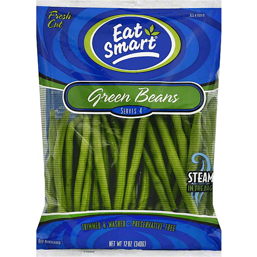 slide 2 of 3, Eat Smart Trimmed Green Beans, 12 oz