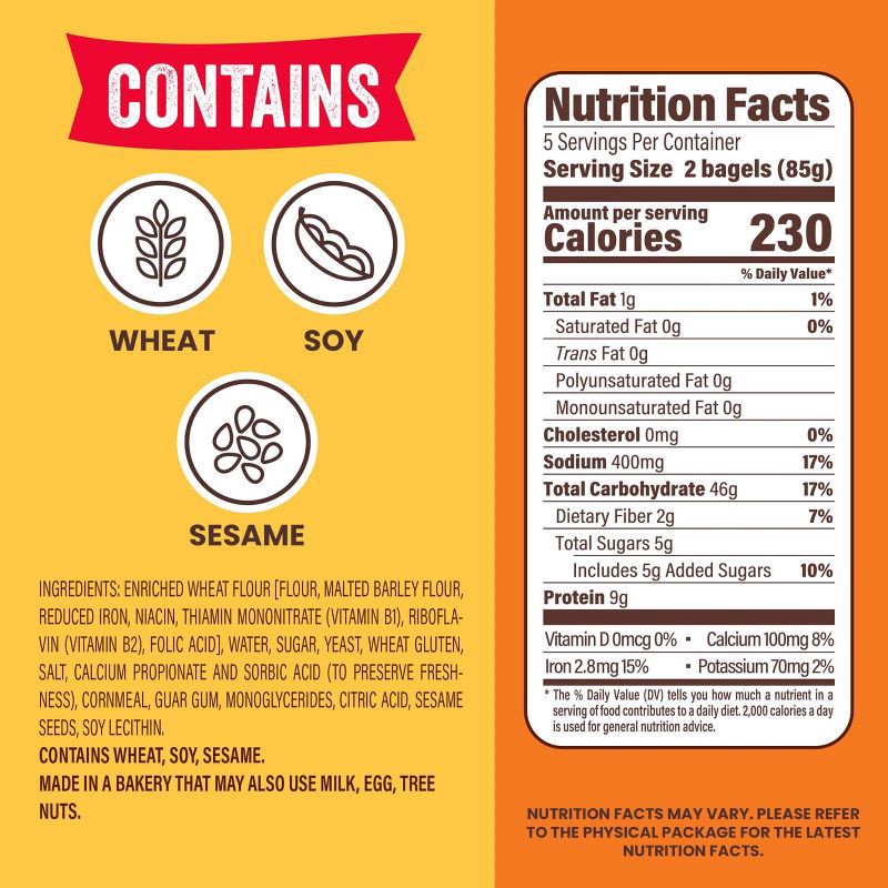 slide 4 of 12, Thomas' Plain Mini Bagels - 15oz/10ct, 10 ct; 15 oz