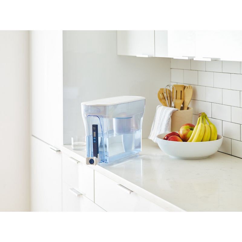 slide 12 of 12, ZeroWater 30 Cup Ready-Pour Water Filtering Dispenser with Free Water Quality Meter: BPA-Free, Removes Lead & Mercury, 1 ct