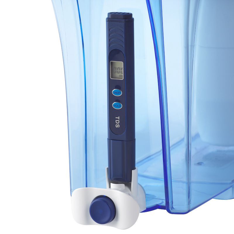 slide 7 of 12, ZeroWater 30 Cup Ready-Pour Water Filtering Dispenser with Free Water Quality Meter: BPA-Free, Removes Lead & Mercury, 1 ct