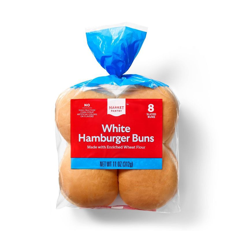 slide 1 of 4, Hamburger Buns - 11oz/8ct - Market Pantry™, 8 ct; 11 oz
