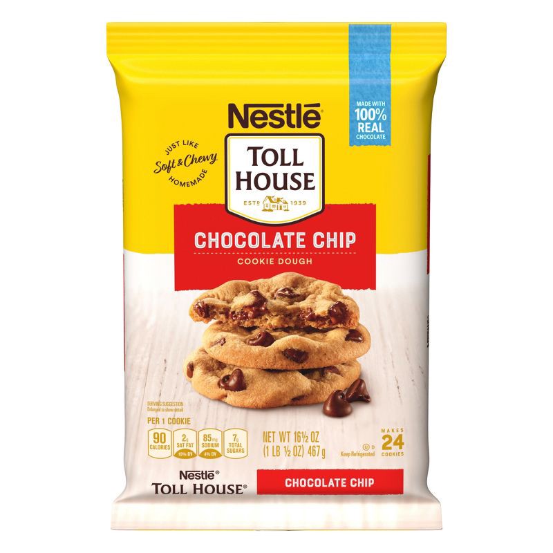 slide 2 of 11, Nestle Toll House Chocolate Chip Cookie Dough - 16.5oz, 16.5 oz