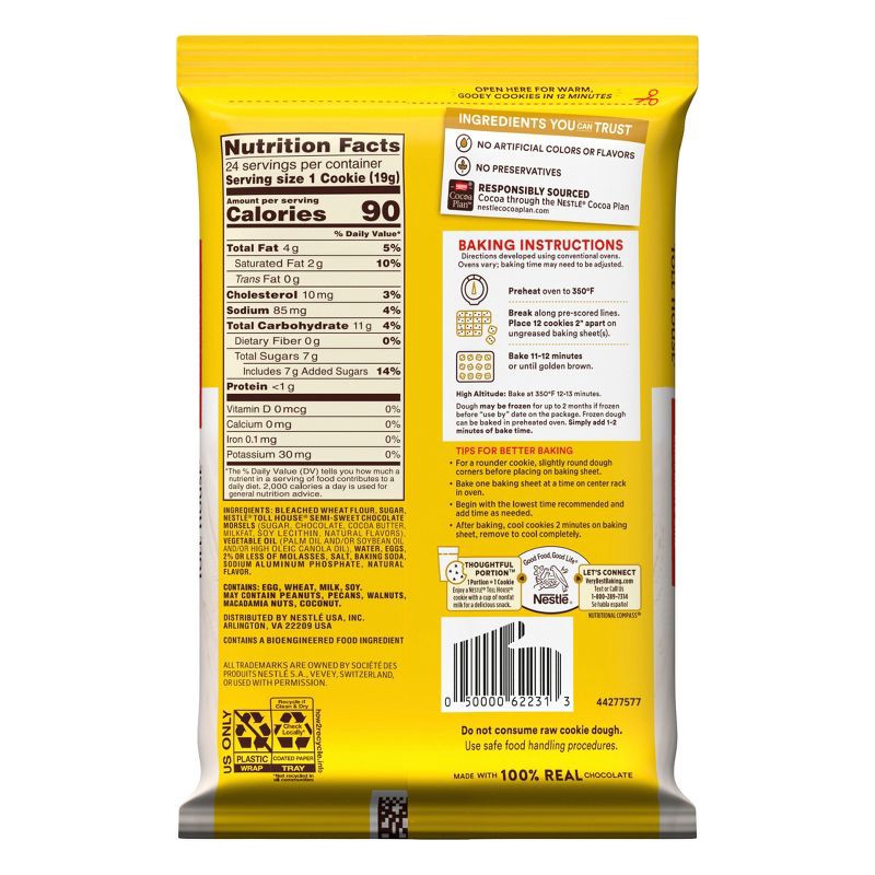 slide 2 of 7, Nestle Toll House Chocolate Chip Cookie Dough - 16.5oz, 16.5 oz