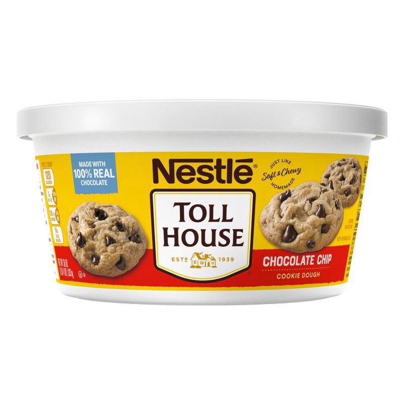 Nestle Toll House Scoop & Bake Chocolate Chip Cookie Dough Tub - 36oz :  Target
