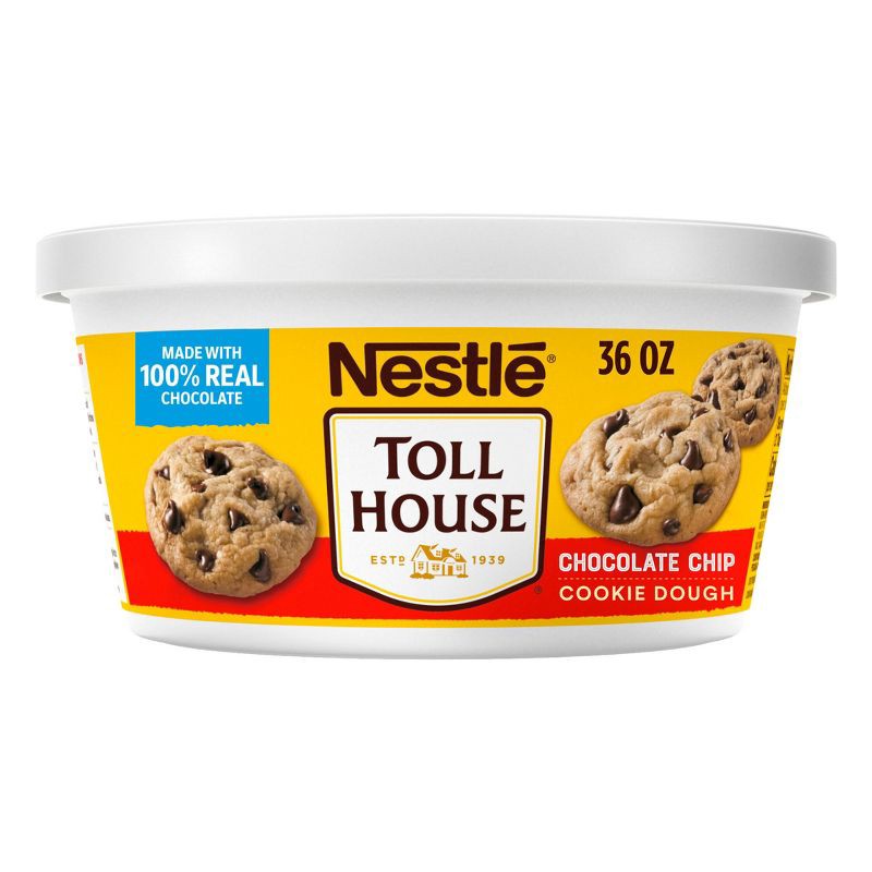 slide 14 of 14, Nestle Toll House Scoop & Bake Chocolate Chip Cookie Dough Tub - 36oz, 36 oz