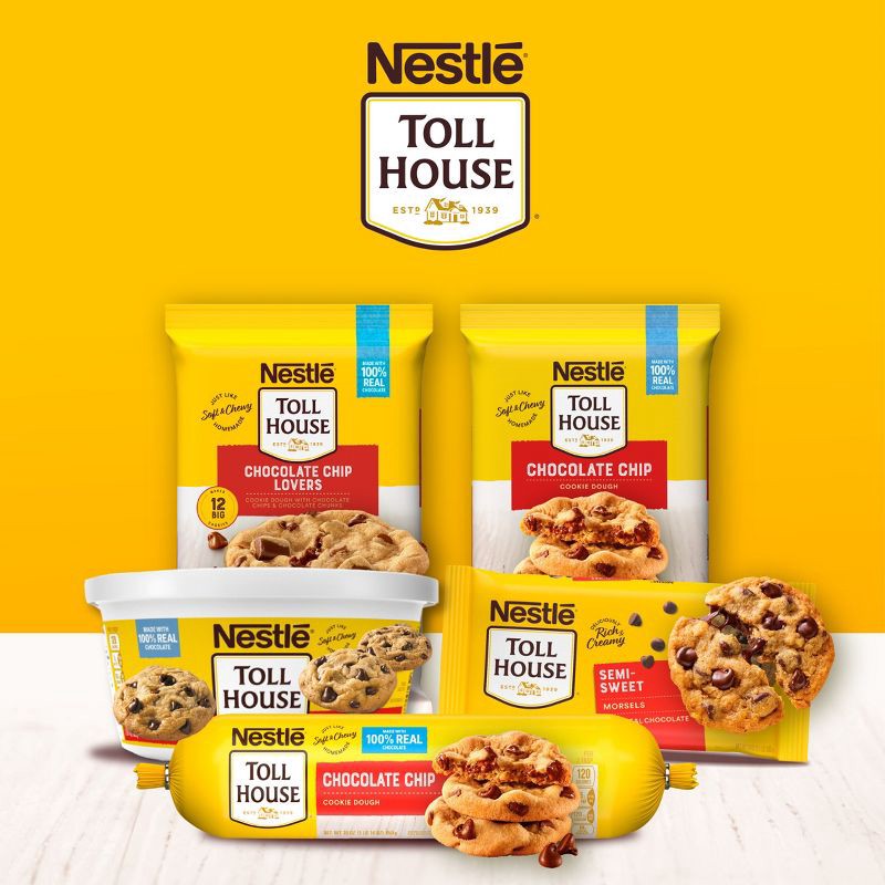 slide 6 of 14, Nestle Toll House Scoop & Bake Chocolate Chip Cookie Dough Tub - 36oz, 36 oz