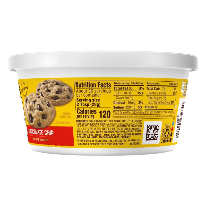 slide 10 of 14, Nestle Toll House Scoop & Bake Chocolate Chip Cookie Dough Tub - 36oz, 36 oz