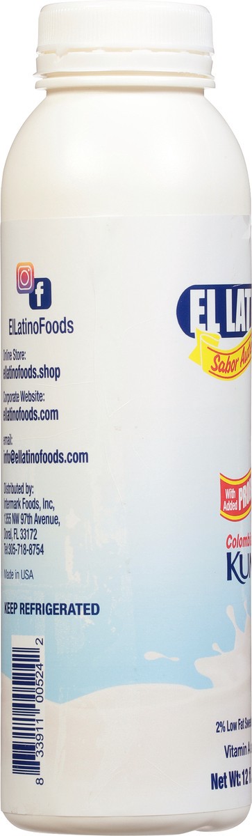 slide 4 of 9, El Latino Kumis Colombian Style Sweetened Cultured Milk 12 fl oz, 12 fl oz