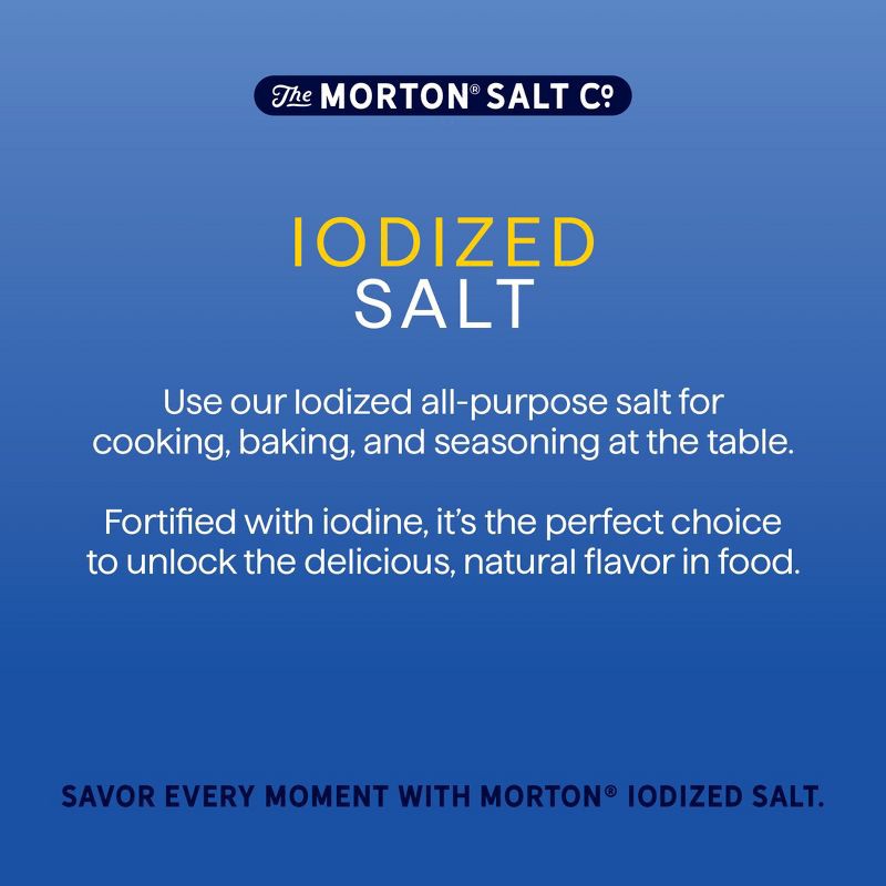 slide 4 of 8, Morton Iodized Salt - 26oz, 26 oz