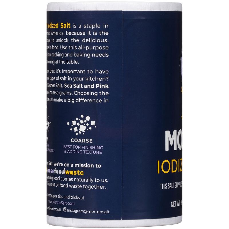 slide 6 of 8, Morton Iodized Salt - 26oz, 26 oz