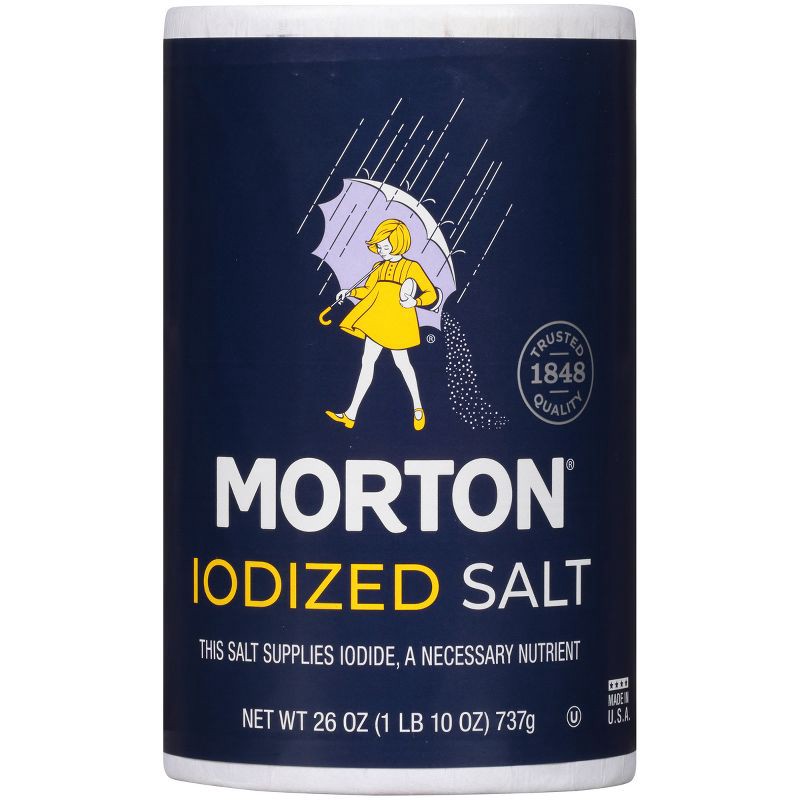 slide 1 of 8, Morton Iodized Salt - 26oz, 26 oz