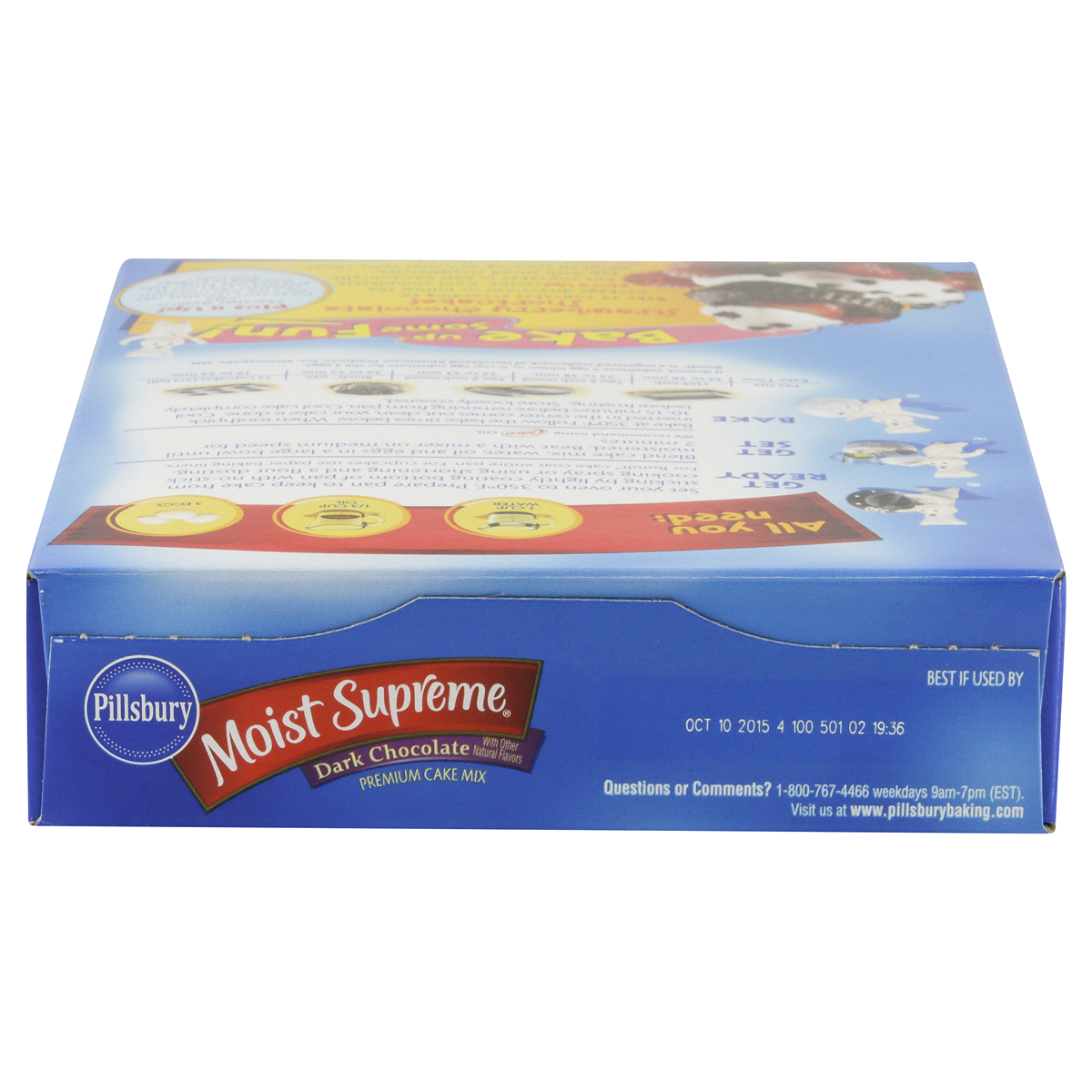 slide 2 of 6, Pillsbury Dark Chocolate Premium Cake Mix, 15.25 oz