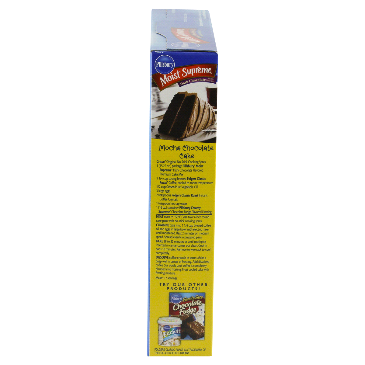 slide 6 of 6, Pillsbury Dark Chocolate Premium Cake Mix, 15.25 oz