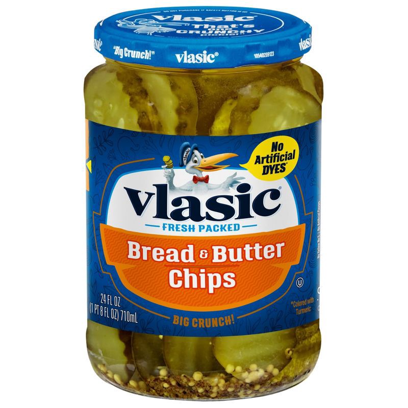 slide 1 of 6, Vlasic Bread & Butter Pickle Chips - 24 fl oz, 24 fl oz