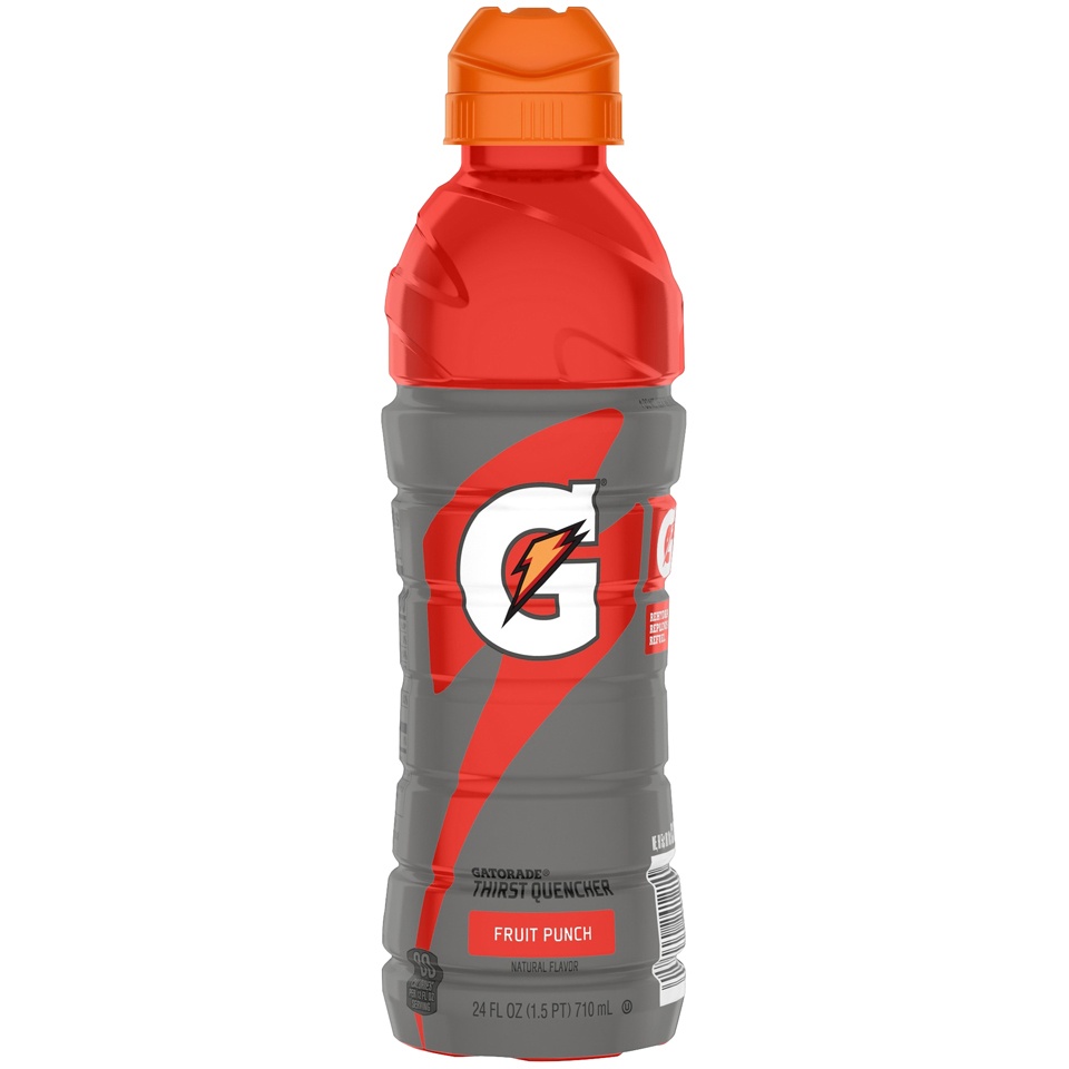 slide 2 of 4, Gatorade Thirst Quencher Fruit Punch Natural Flavor 24 Fl Oz, 24 oz