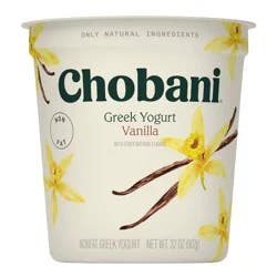 Chobani Vanilla Blended Nonfat Greek Yogurt - 14g Protein 32oz