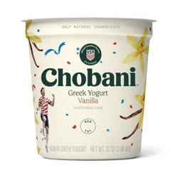Chobani Vanilla Blended Nonfat Greek Yogurt - 14g Protein 32oz