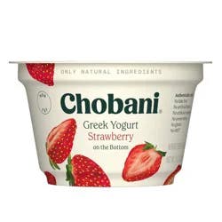 Chobani Strawberry on the Bottom Nonfat Greek Yogurt - 11g Protein 5.3oz