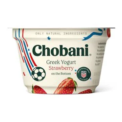 Chobani Strawberry on the Bottom Nonfat Greek Yogurt - 11g Protein 5.3oz