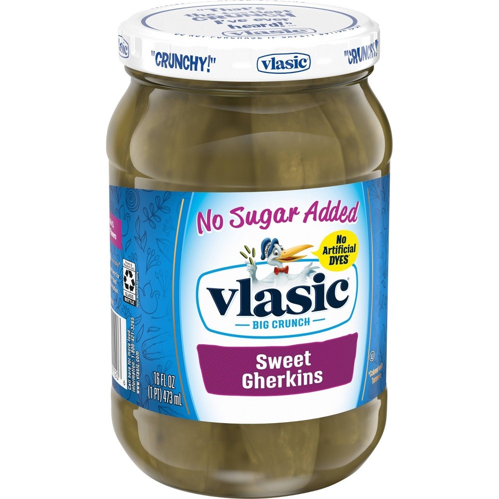 slide 2 of 3, Vlasic Sweet Gerkins No Sugar, 16 oz