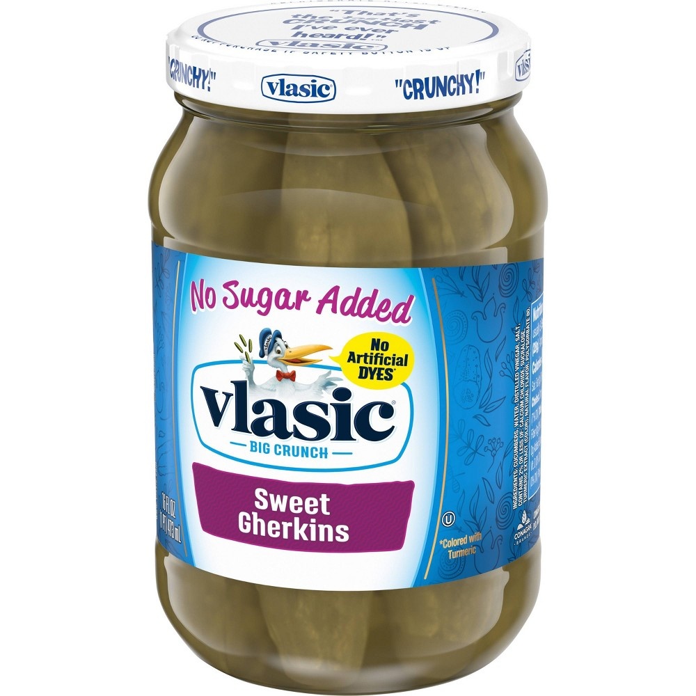 slide 3 of 3, Vlasic Sweet Gerkins No Sugar, 16 oz