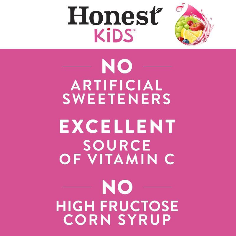 slide 4 of 6, Honest Kids Berry Berry Good Lemonade Organic Juice Drinks - 8pk/6.75 fl oz Pouches, 8 ct; 6.75 fl oz