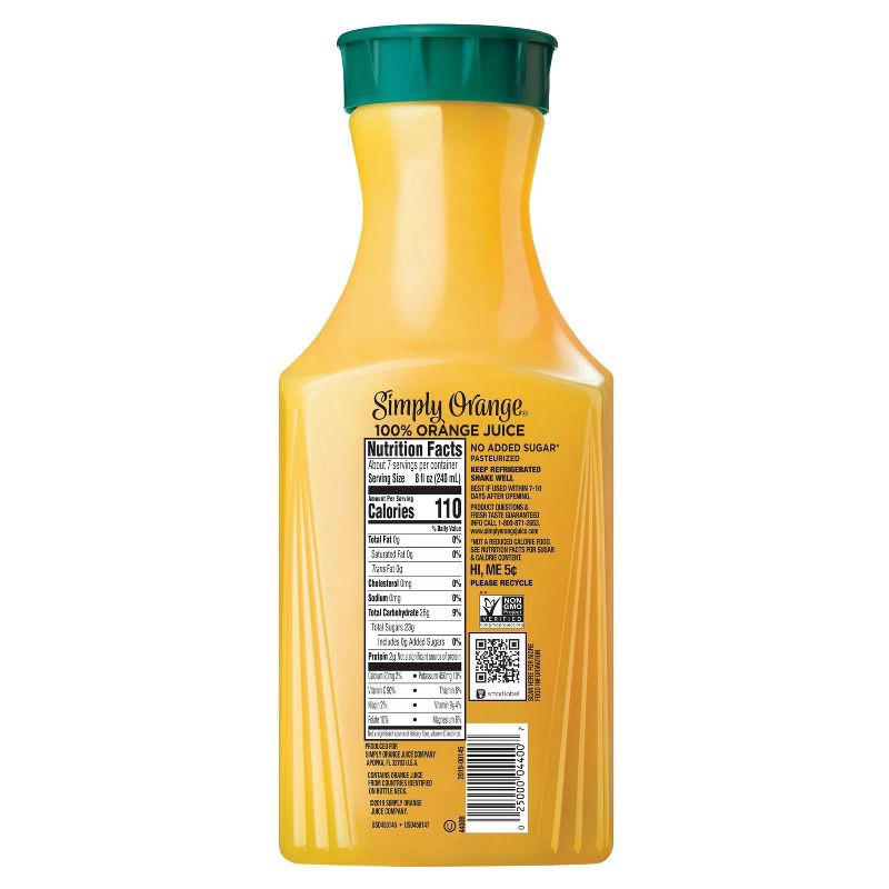 slide 7 of 10, Simply Beverages Simply Orange High Pulp Juice - 52 fl oz, 52 fl oz