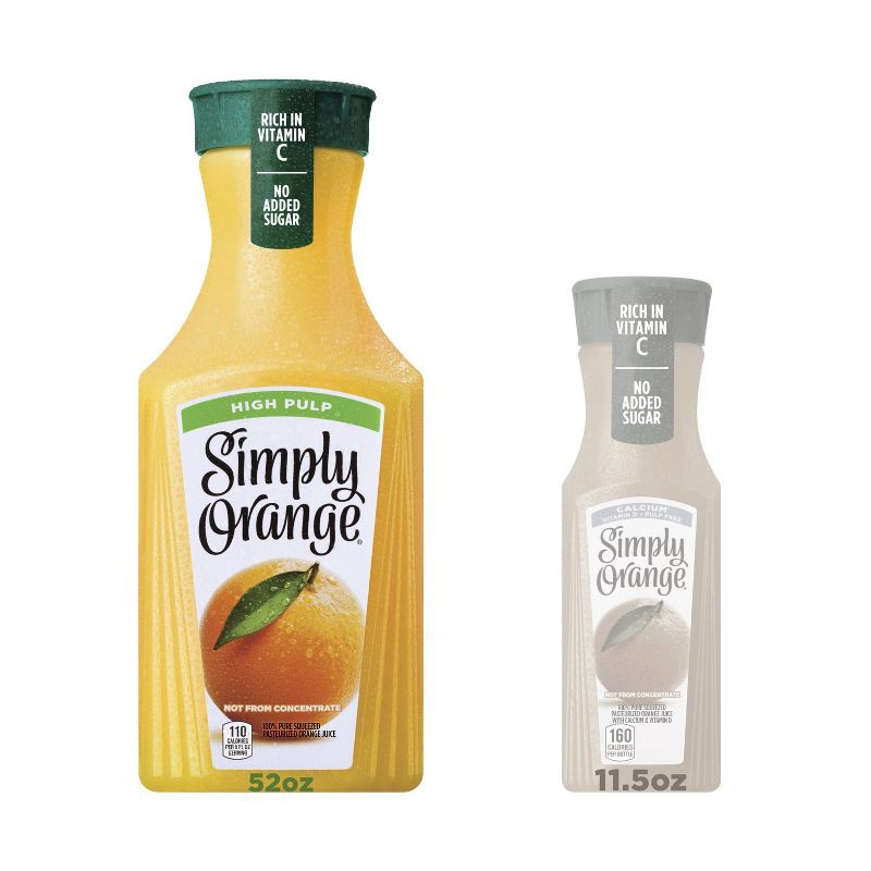 slide 2 of 12, Simply Beverages Simply Orange High Pulp Juice - 52 fl oz, 52 fl oz