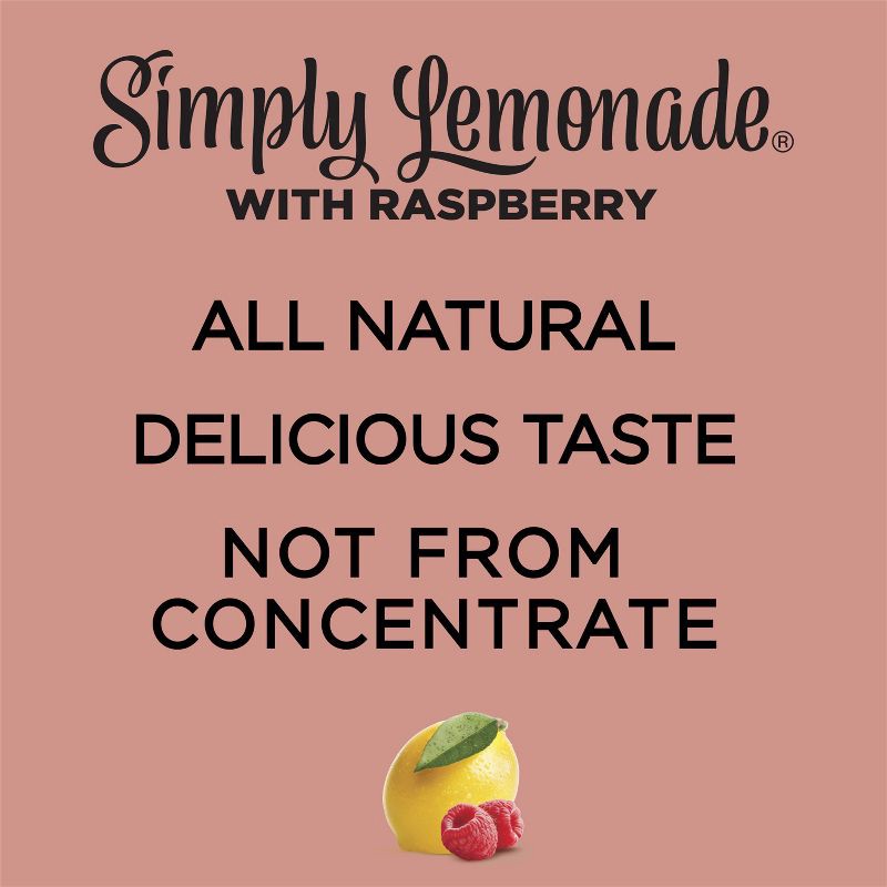 slide 2 of 8, Simply Beverages Simply Lemonade with Raspberry Juice - 52 fl oz, 52 fl oz