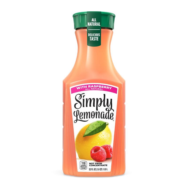 slide 1 of 8, Simply Beverages Simply Lemonade with Raspberry Juice - 52 fl oz, 52 fl oz