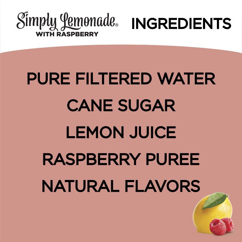 slide 7 of 8, Simply Beverages Simply Lemonade with Raspberry Juice - 52 fl oz, 52 fl oz