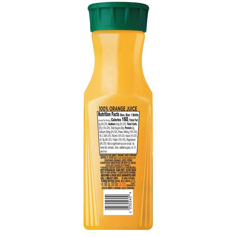 slide 4 of 14, Simply Beverages Simply Orange Juice Original - 11.5oz, 11.5 oz