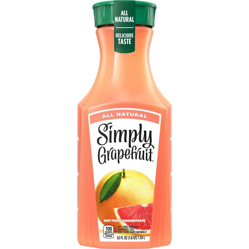 slide 2 of 15, Simply Beverages Simply Grapefruit Pulp Free Juice - 52 fl oz, 52 fl oz