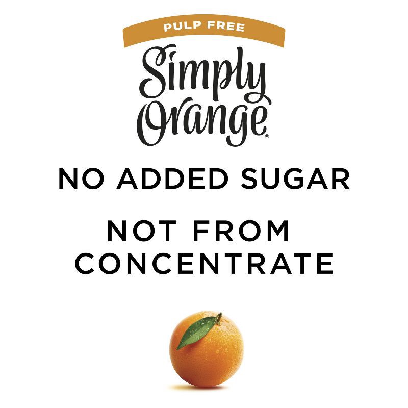 slide 3 of 10, Simply Beverages Simply Orange Pulp Free Juice - 52 fl oz, 52 fl oz