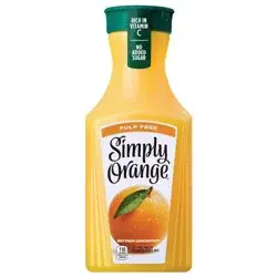 Simply Beverages Simply Orange Pulp Free Juice - 52 fl oz